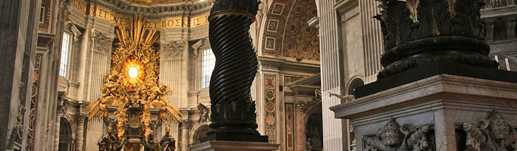 Interior da basílica de São Pedro de Roma